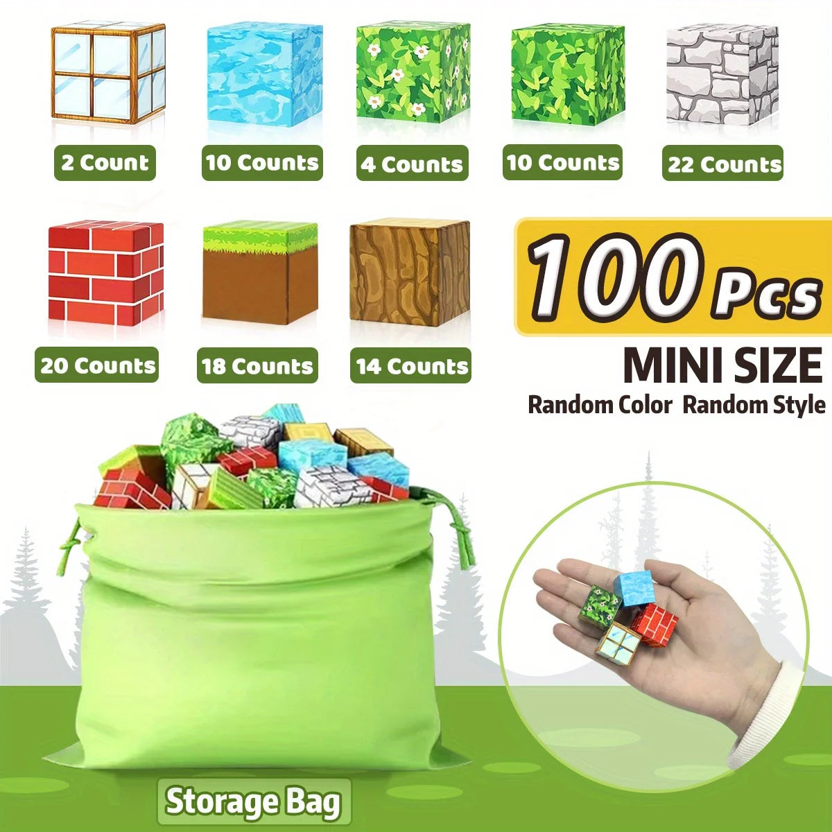 Blocs de Construction Magnétiques – Jeu STEM & Sensoriel Mine World