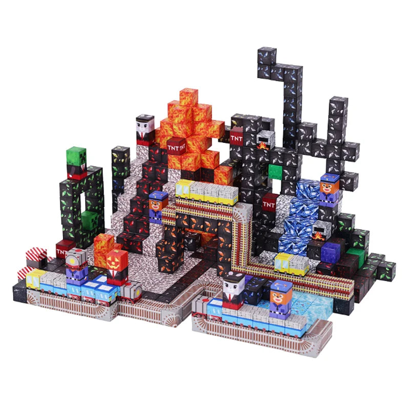 Blocs de Construction Magnétiques – 50 à 300 Pièces Mine Magnet World