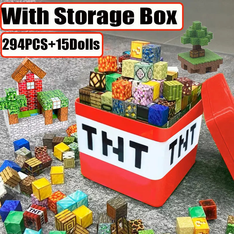 Coffret de Construction Magnétique – Big TNT Storage Box "Mine Magnet World"