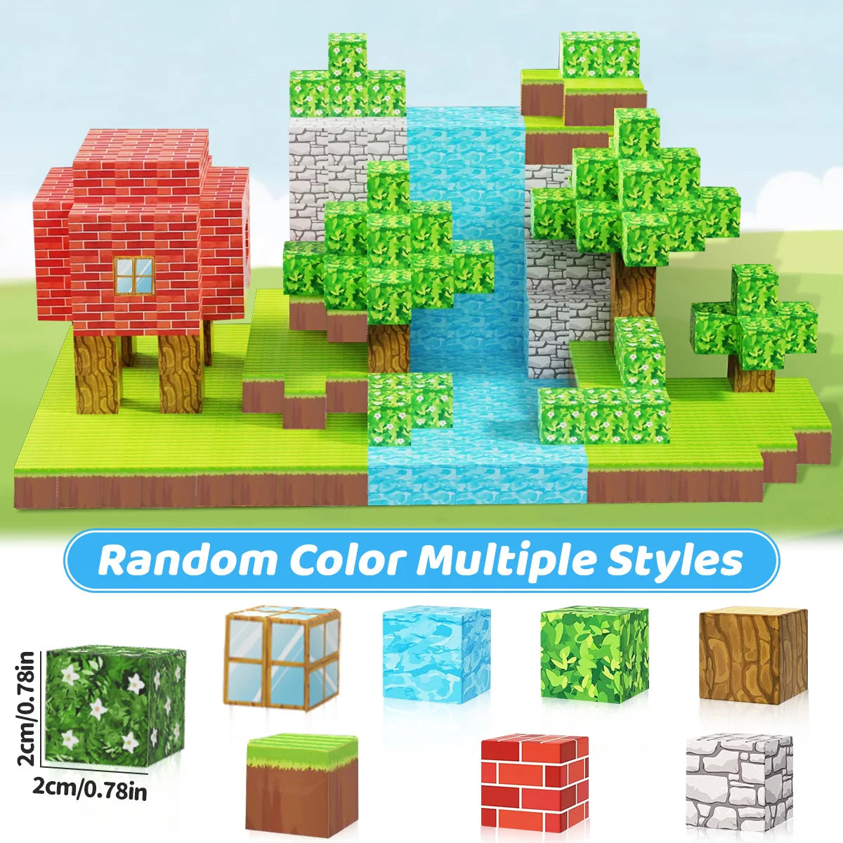 Blocs de Construction Magnétiques – Jeu STEM & Sensoriel Mine World