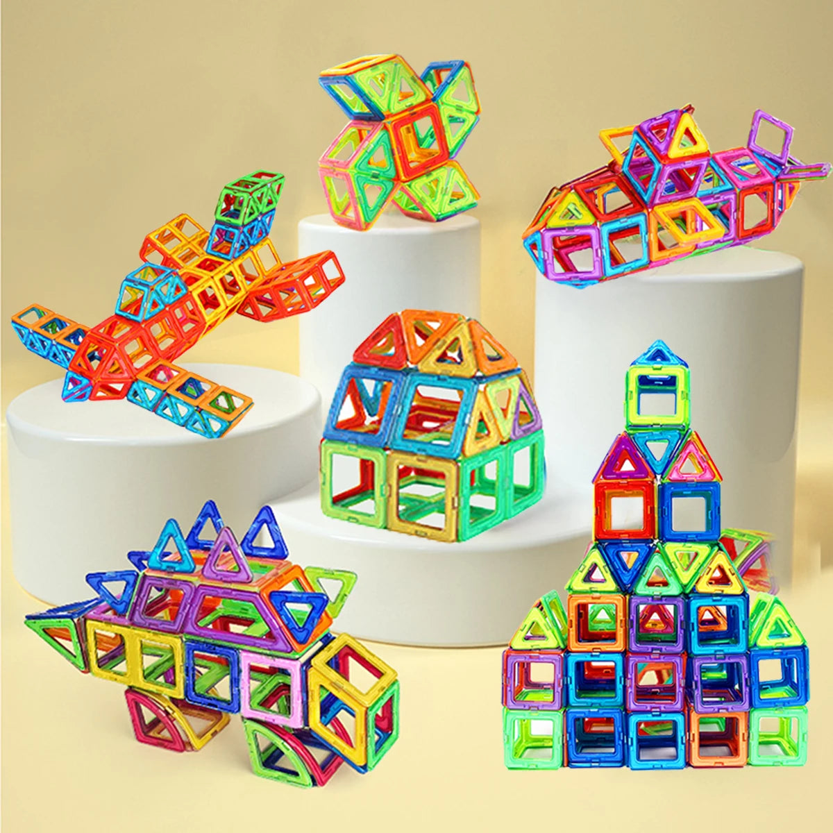Blocs de Construction Magnétiques – Grandes et Petites Tailles