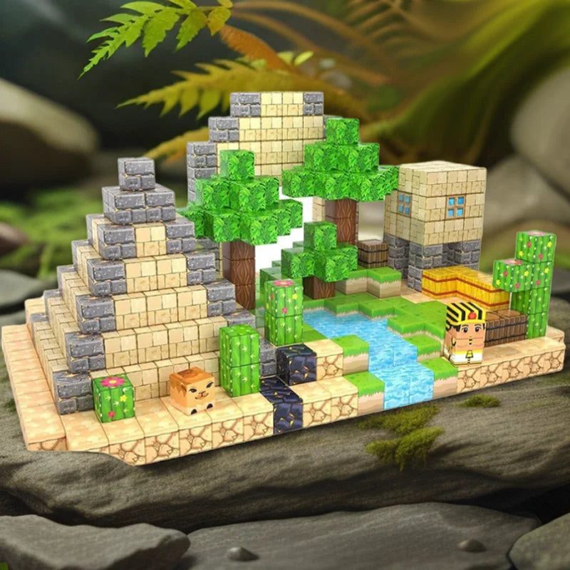 Coffret 100 Pièces – Blocs de Construction Magnétiques pour Enfants