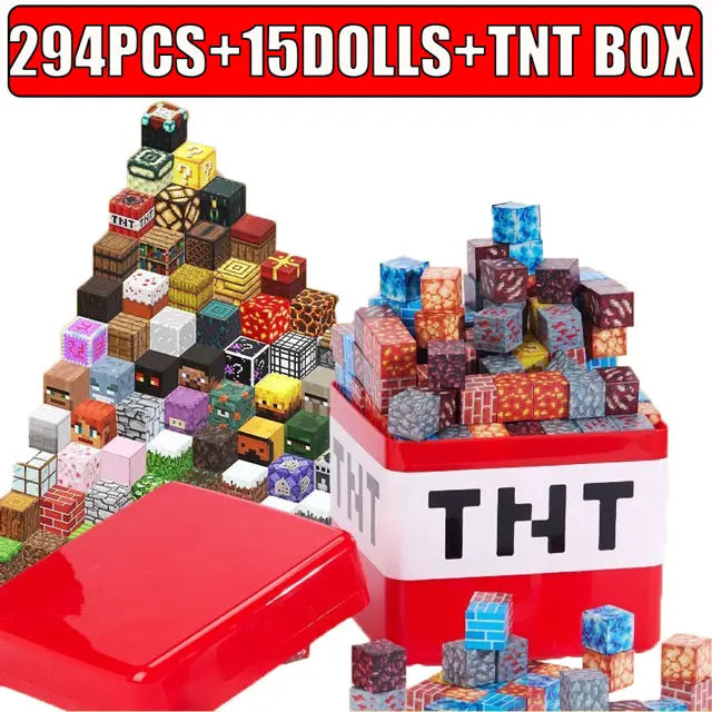 Coffret de Construction Magnétique – Big TNT Storage Box "Mine Magnet World"