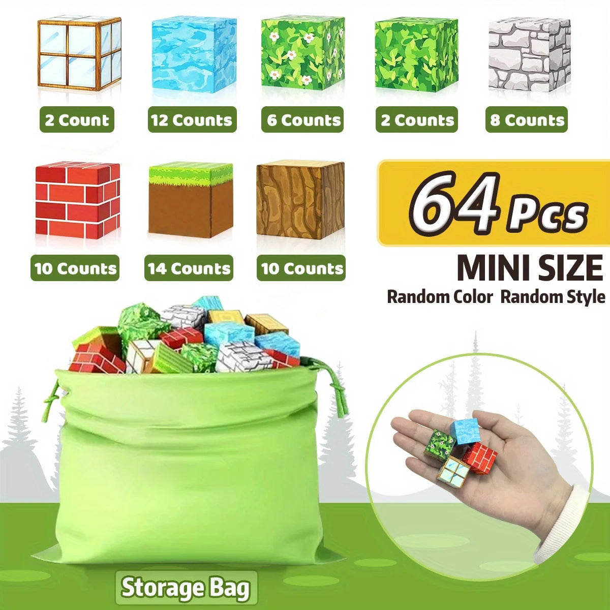 Blocs de Construction Magnétiques – Jeu STEM & Sensoriel Mine World