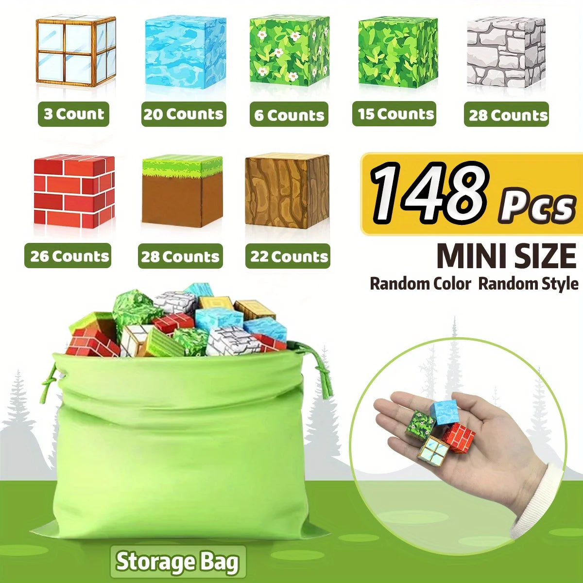 Blocs de Construction Magnétiques – Jeu STEM & Sensoriel Mine World