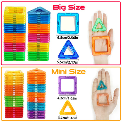 Blocs de Construction Magnétiques – Grandes et Petites Tailles