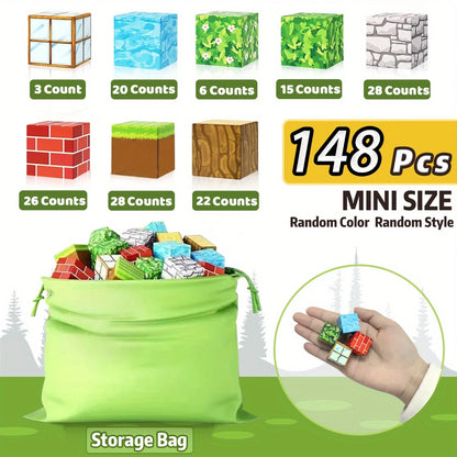 Blocs de Construction Magnétiques – Jeu STEM & Sensoriel Mine World