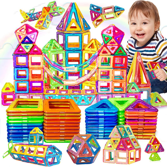Blocs de Construction Magnétiques – Grandes et Petites Tailles
